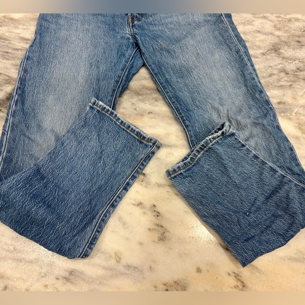 Levi's 501 Blue Denim Jeans - Picture 5 of 7